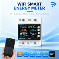 Interrupteur intelligent Tuya WIFI 8-en-1 Taixin, disjoncteur, compteur d'énergie électrique, minuterie, relais, télécommande