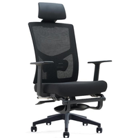 Chaise de bureau ergonomique moderne à hauteur réglable et pivotante en maille