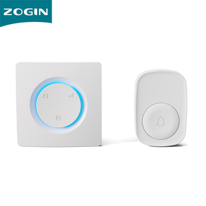 Vente en gros de carillon de bienvenue pour sécurité de la maison capteur de porte alarme sonore 55 chansons anneau de sonnette intelligent bouton tactile sonnette sans fil - Product Image 1