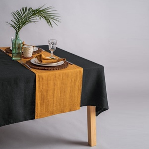 140x200cm Linen Table Cloth for Hotel Dining Room Natural Linen <b>Tablecloth</b> Morden Luxury Home Wholesale Customizable - Product Image 1