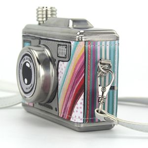 <span class=keywords><strong>Fiole</strong></span> de hanche créative en acier inoxydable 11OZ, nouvelle <span class=keywords><strong>fiole</strong></span> de hanche Portable pour appareil photo de whisky et de baume, flacon de transport pour alcool avec cadeau d'entonnoir - Product Image 5