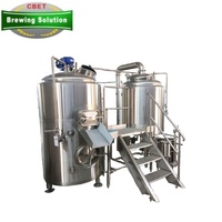Équipement de brassage de bière commercial 200L 300L avec contrôle PLC Nano, cuve sous pression, système de micro-brasserie pour la fermentation d'alcool