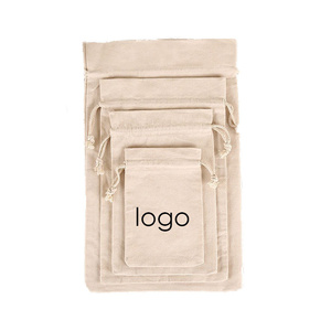 Bolsa de Algodón Personalizada con Cordón, Bolsa de Almacenamiento de Algodón y Cáñamo con Cordón y Bolsillo - Product Image 5