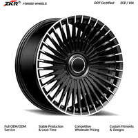 Jantes en aluminium forgées sur mesure de luxe haute performance pour SUV, 20-26 pouces, concaves profondes, jantes en alliage brillantes 5x112/114.3/120/130, tout-terrain