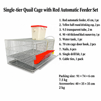 Nouvelle cage d'élevage de cailles modulaire empilable à un seul niveau, équipement d'élevage avicole pour oiseaux pondeurs, logement peu encombrant, galvanisé