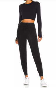 Set Yoga da donna reggiseno canotta per ragazza attivo Sport Pant Fitness con leggine corte riciclo taglie forti da palestra a vita alta - Product Image 4