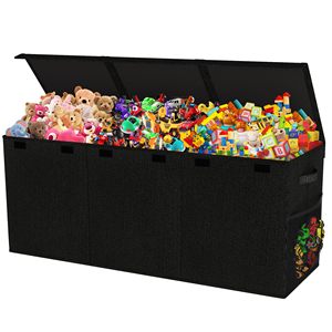 Caja de Juguetes Extra Grande, Desmontable, Rectangular, Plegable y Resistente, Organizador de Almacenamiento de 40x14x16 Pulgadas para Dormitorio de Niños y Niñas, Sala de Estar - Product Image 5