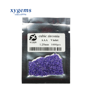 หินเซอร์โคเนียลูกบาศก์สีม่วงขนาด1.25มม. <span class=keywords><strong>2018</strong></span>จากประเทศจีน - Product Image 1