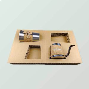 Tùy chỉnh sóng giấy Bao bì hộp duy nhất <span class=keywords><strong>2</strong></span> <span class=keywords><strong>4</strong></span> 6 chai rượu vang tàu sân bay vận chuyển hộp các tông carton rượu vang gửi thư hộp - Product Image 5