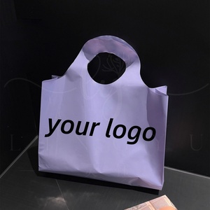 Sac <span class=keywords><strong>en</strong></span> plastique pour cadeaux avec poignée résistante, imprimé avec un logo personnalisé, pour les achats <span class=keywords><strong>en</strong></span> <span class=keywords><strong>ligne</strong></span> - Product Image 3