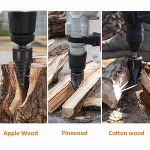 Brocas divisoras de madera de 6 uds., herramientas, cono de división, broca para troncos de leña con mango de <span class=keywords><strong>taladro</strong></span>, picadora de madera contra incendios - Product Image 5