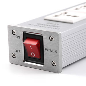 Conditionneur de puissance audio haute fidélité 10A 50-60KHz, filtre de puissance CA pour table, 5 prises, prises de courant Hi-Fi, QINCROWN - Product Image 4