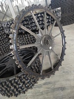 Roue en caoutchouc pour repiquage de riz, roue en caoutchouc, pneu arrière de 1600/110 950/100, etc,