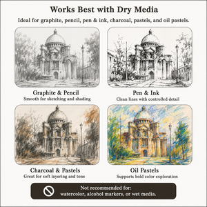 Cuaderno de Dibujo Giorgione de 100 g/m², 100 Hojas, A3, A4, A5, Libre de Ácido, Textura Fina, Encuadernado en Espiral - Product Image 6