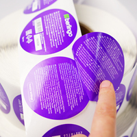Livret d'étiquettes pliantes personnalisées Autocollant d'étiquettes multicouches Autocollants étanches Étiquette adhésive double couche pour produits