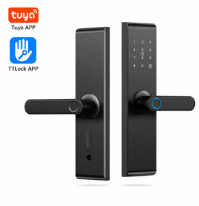 SINON ลายนิ้วมือสมาร์ทล็อคประตู Tuya WiFi TTLock บลูทูธคีย์เลสเข้าประตูล็อคอิเล็กทรอนิกส์สำหรับวิลล่าอพาร์ทเมนท์ซาอุดีอาระเบีย - Product Image 1