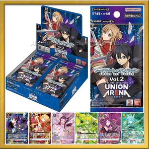Cartes originales Bandais <span class=keywords><strong>Sword</strong></span> <span class=keywords><strong>Art</strong></span> <span class=keywords><strong>Online</strong></span>, authentiques UNION ARENA SAO Vol.2, boîte de collection de cartes d'anime japonaises - Product Image 3