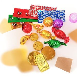 Papier d'aluminium de prix sain de sécurité d'impression personnalisable en gros d'usine pour l'emballage de chocolat recyclable - Product Image 1