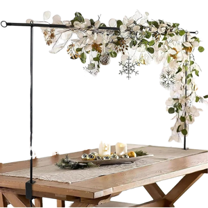 <strong>Table</strong> <strong>Top</strong> Rod <strong>Stand</strong> Adjustable Decor Arch Bar Wedding Decoration Backdrop Poles for Hanging <strong>Balloon</strong> Flower Garland Display - Product Image 1