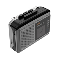 Lecteur de cassettes Bluetooth Ezcap244 TapeBT1 avec radio AM FM, baladeur, haut-parleur intégré, lecteur de cassettes