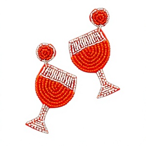 Boucles d'oreilles pendantes brodées plaquées or, ornées de perles et de strass en cristal, motif végétal, faites à la main, multicolores, pour femme - Product Image 5