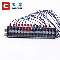 Tableau de bord marin exquis pour acier inoxydable résistant aux UV 12/24V avec tableau de bord à 5 jauges