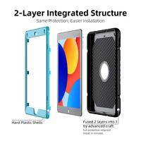 Casing Anti Benturan untuk iPad 9.7 2017 2018 Air 2 Pro 9.7 Gen Hard Shell dengan Stand, Pelindung Silikon PC dan Tali Bahu