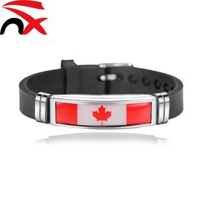 Braccialetti con Bandiera Nazionale all'Ingrosso, Braccialetti Regolabili in Silicone, <span class=keywords><strong>Regali</strong></span> Patriottici per Attività Festive per Donne e Uomini - Product Image 4