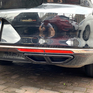 2 Pcs <b>Car</b> Rear Exhaust Pipe Tail Throat Exhaust <b>Diffuser</b> Frame <b>for</b> Volkswagen Passat B8 2016-2019 Auto Styling Accessories - Product Image 6