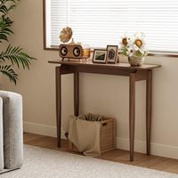 Table console fine en bois de noyer pour entrée et salon, meubles de salon (39,4'') XGZ002