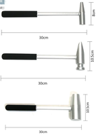 Marteau pour tôle d'aplatissement de carrosserie en aluminium automobile Ensemble d'outils de réparation en alliage d'aluminium