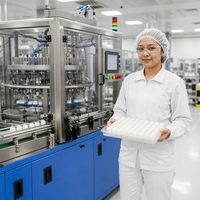 Machine d'assemblage de bouchons de bouteilles en plastique haute efficacité QFW avec contrôle PLC
