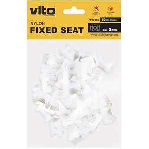 Support de fixation pour câble Vito en nylon, 9 mm, blanc, lot de 50 - Product Image 3