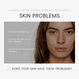 LAIKOU ชุดผลิตภัณฑ์บำรุงผิวซากุระ ช่วยเพิ่มความชุ่มชื้น ลดเลือนริ้วรอย ปรับสีผิวให้กระจ่างใส ประกอบด้วยโทนเนอร์ ครีมบำรุงผิวหน้า ครีมบำรุงรอบดวงตา ผลิตภัณฑ์ทำความสะอาดผิวหน้า และเซรั่ม - Product Image 5