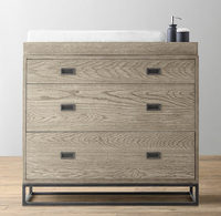 Table à langer convertible en bois avec tiroirs de rangement, armoires, meubles de chambre d'enfant pour les besoins de rangement de la chambre
