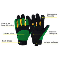 Gants de travail en cuir microfibre, résistants aux chocs, antidérapants, compatibles avec les écrans tactiles, pour le secteur pétrolier et la construction, OEM/ODM
