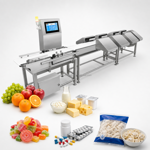 Calibradora de peso para tarros de aceitunas y clasificadora de jamón para el envasado de alimentos mediterráneos en talleres de exportación. - Product Image 5