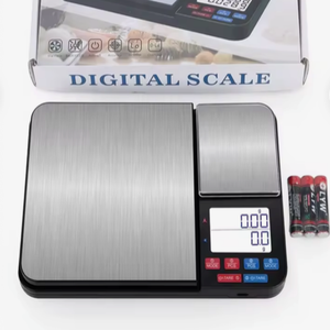 Bilancia da Laboratorio a Doppia Piattaforma in Acciaio Inox con Precisione di 0,1g e Display LED per Uso in Cucina e Laboratorio - Product Image 1