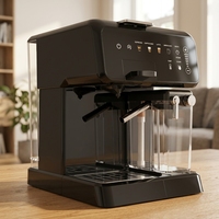 Mesin Kopi Kapsul Semi Espresso Premium untuk Kafe Rumahan, Pemanasan Cepat, Kontrol Satu Sentuhan, Dilengkapi Pengaduk Susu