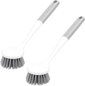 Wholesale <b>Round</b>-Tipped Non-Slip Ergonomic Handle Dish Cleaning <b>Brush</b> for Kitchen - Product Image 1
