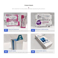 Boîte pliante pour produits pharmaceutiques, emballage en carton blanc/papier kraft avec impression UV, vente en gros, boîte moulée monobloc