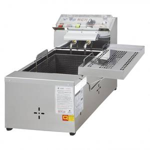 Friteuse électrique compacte de comptoir, chauffage haute performance, grand réservoir d'huile, réglage facile du temps et de la température, gain de place - Product Image 1