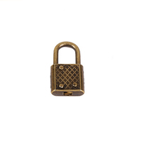 Boîte à serrure en maille d'alliage de zinc, serrure pour papeterie, accessoires pour boîte à liqueur, serrure de quincaillerie, clé