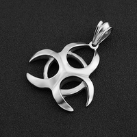 Mode Hip Hop Style Acier Inoxydable BioHazard Pendentif pour Hommes Resident Evil Pendentif Collier