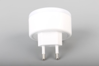 Veilleuse LED moderne de haute qualité à brancher, petite, en fibre optique acrylique avec chargeur USB et port Type C