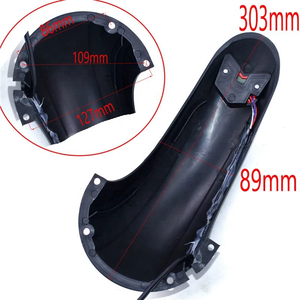 Guardabarros Trasero + Luz Trasera para Patinete Eléctrico Kugoo <span class=keywords><strong>M4</strong></span> - Accesorio de Protección de Plástico de Lujo de 48V con Fácil Instalación - Product Image 4