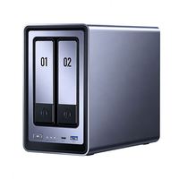 NASync DH2300 NAS de bureau 2 baies, capacité de stockage 60 To, 8 Go de RAM LPDDR5, 1GbE, HDMI 4K, stockage en réseau pour débutants