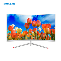 Layar Lengkung VA I3 I5 I7 23.8 inci FHD Komputer Kantor Monoblock oleh Pabrik Maifan