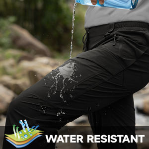 <span class=keywords><strong>Pantaloni</strong></span> Cargo Casual da Uomo Estivi Leggeri Khaki con Cerniere per Escursionismo e Allenamento - Product Image 4