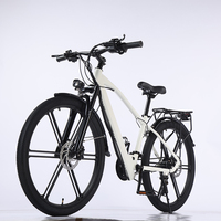 Vélo tout-terrain électrique pour adultes avec batterie lithium 350W 48V pneus larges 26 pouces scooter électrique pour route